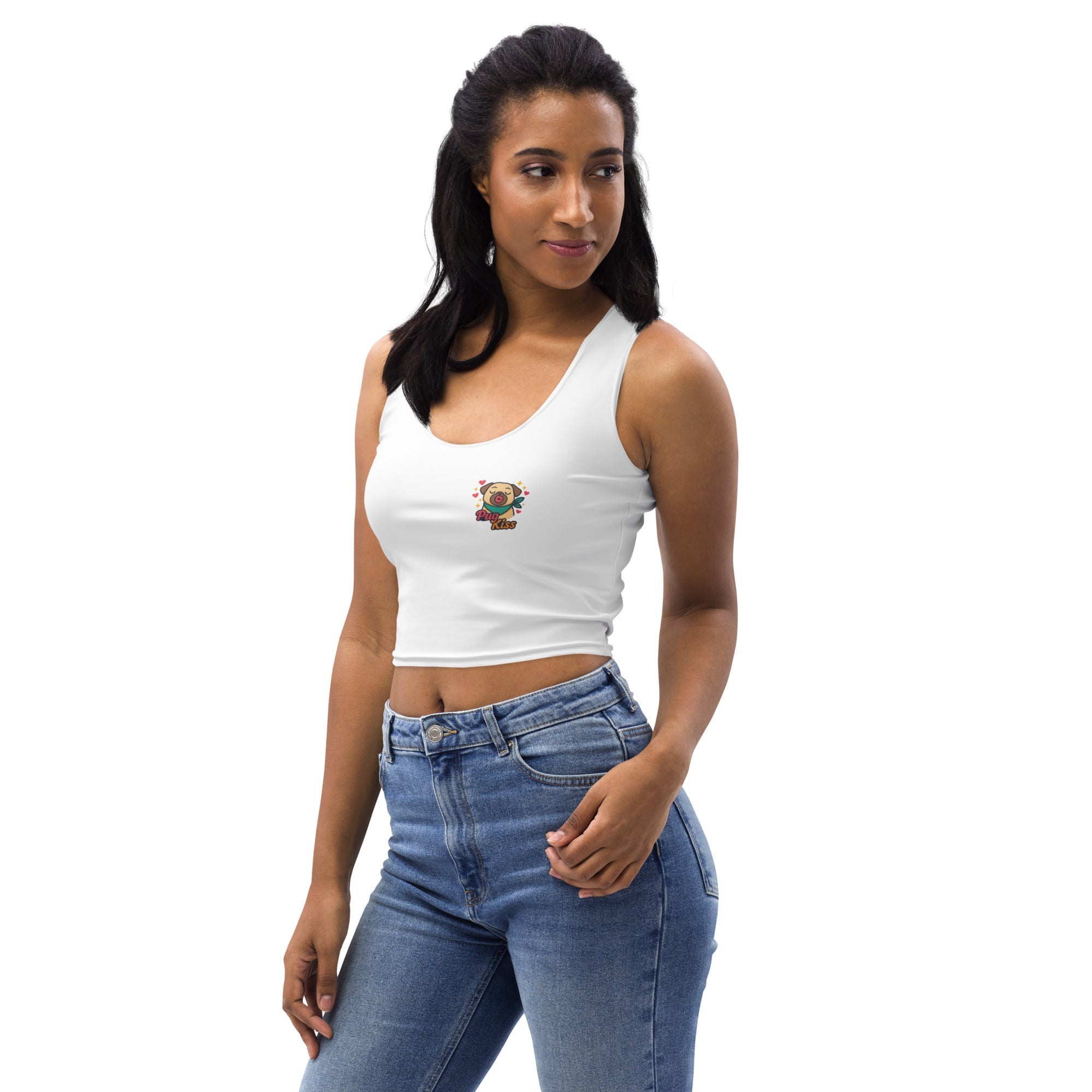 Crop - Top Mops - Kuss - Print - Hundeo Shop