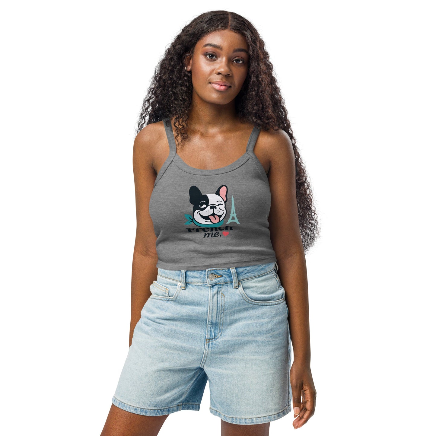 Damen Tanktop mit feiner Rippstruktur - Hundeo Shop