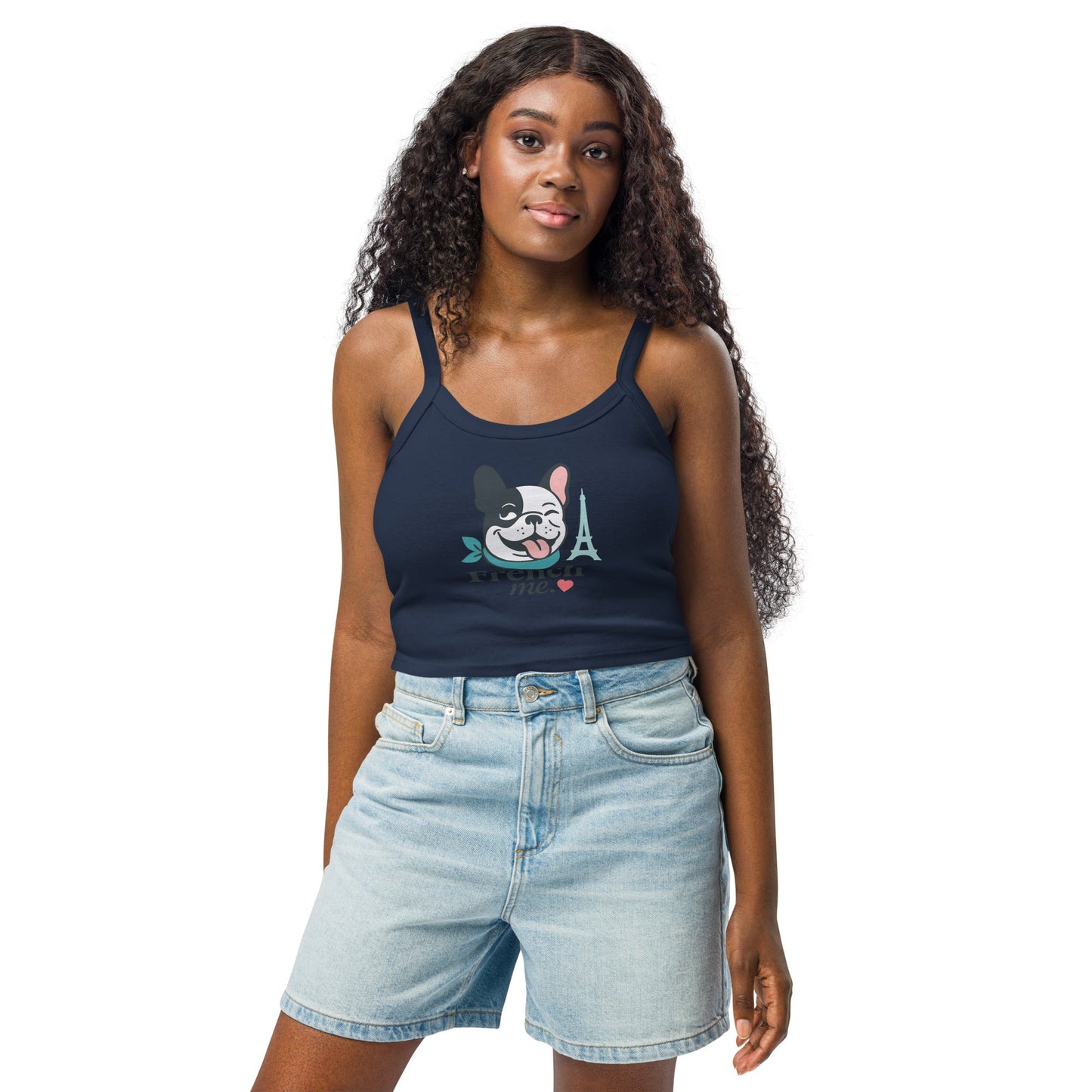 Damen Tanktop mit feiner Rippstruktur - Hundeo Shop