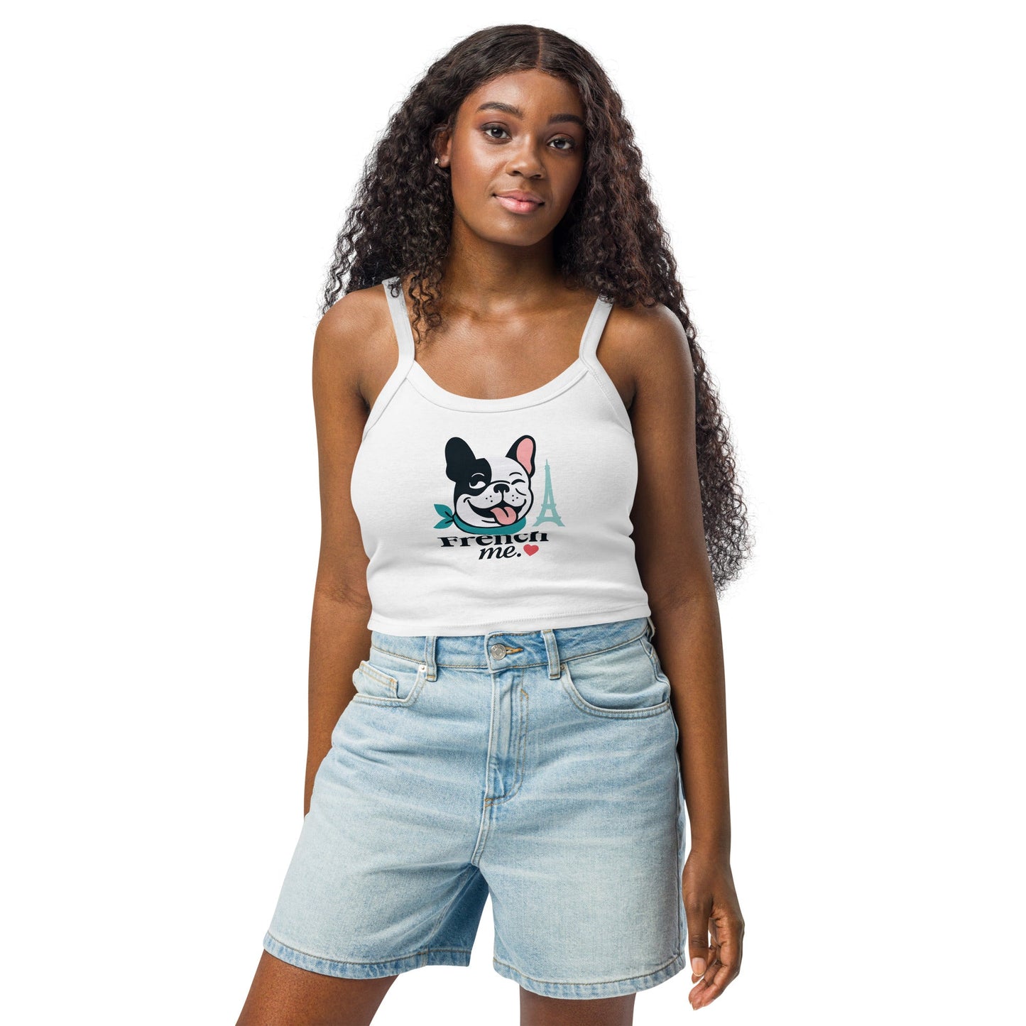 Damen Tanktop mit feiner Rippstruktur - Hundeo Shop