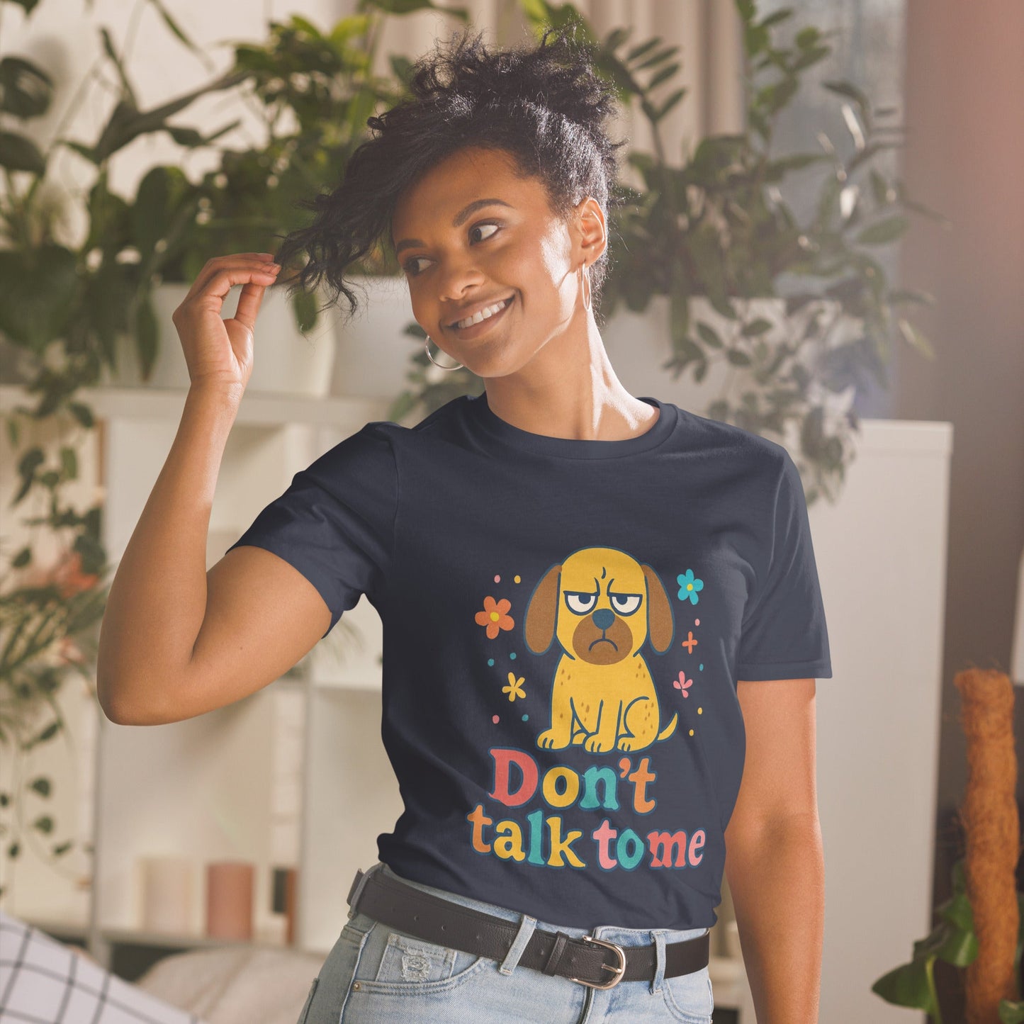 Kurzärmeliges Unisex - T-Shirt - Dont Talk to me - Hundeo Shop