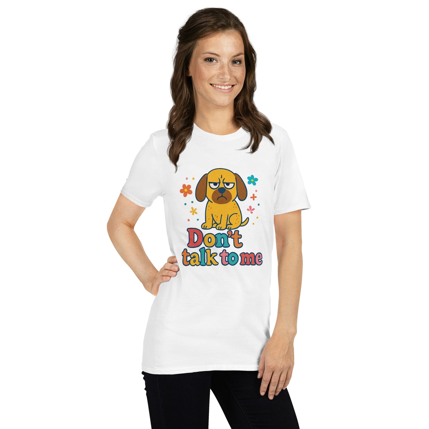 Kurzärmeliges Unisex - T-Shirt - Dont Talk to me - Hundeo Shop