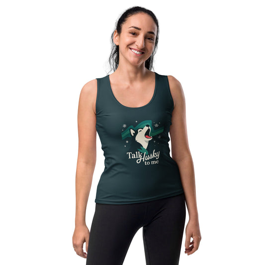 Sublimation - Cut - & - Sew - Tank - Top - Talk Husky - Hundeo Shop