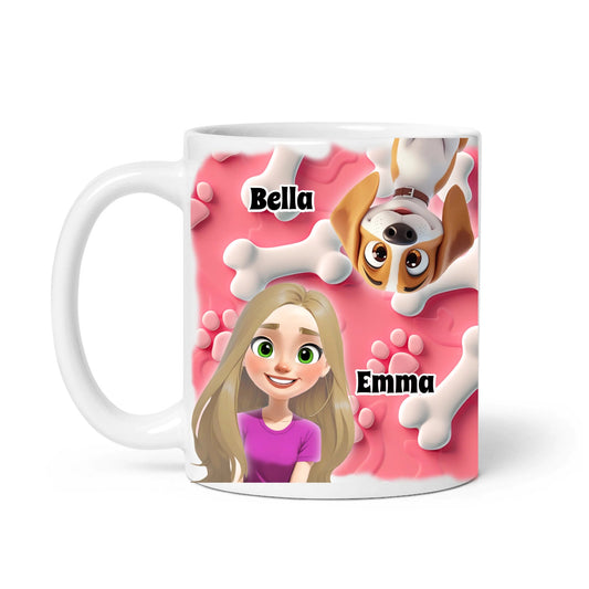 Personalisierte Tasse ''Knuddelknochen" - Hundeo Shop