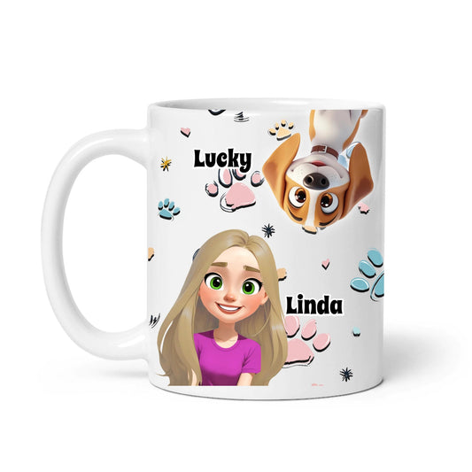 Personalisierte Tasse ''Pfotentastisch" - Hundeo Shop