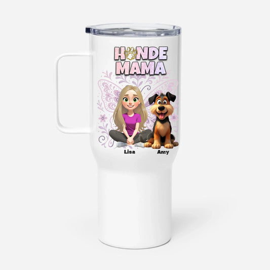 Personalisierter Tumbler "Hundemama x Butterfly" - Hundeo Shop