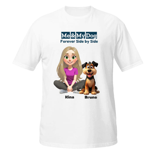 Personalisiertes T-Shirt Hund "Me & My Dog" - Pfotendruck